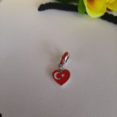Brand new genuine pandora Turkey flag charm