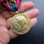 France National Defence Medal.Bar "Army Air".Jet on ribbon. Image 5