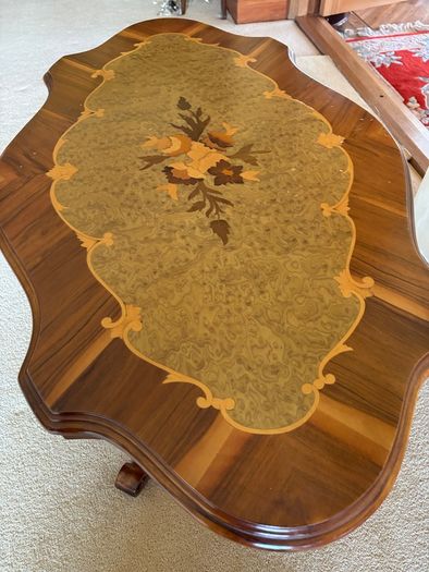 Vintage Italian Marquetry Coffee Table