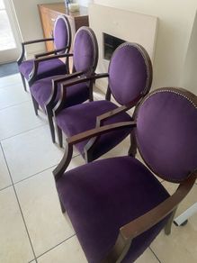stunning chairs - Louis style.  Perfect for dining table or as casual chair