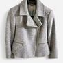 Banana Republic Wool Blend Moto Jacket Grey Size S Image 2