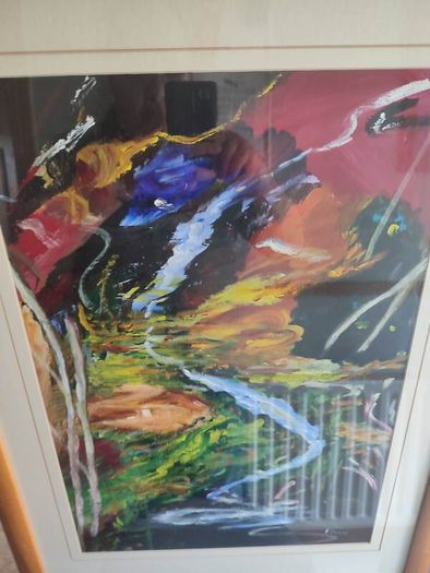 Lovely Original Art Deco Framed By K.dunne