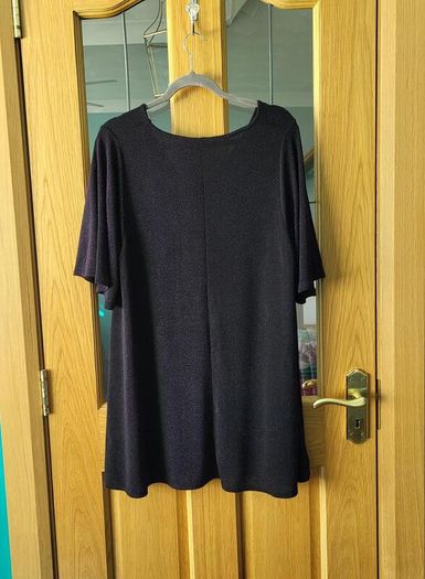 Yours purple & black sparkly tunic, Size 20