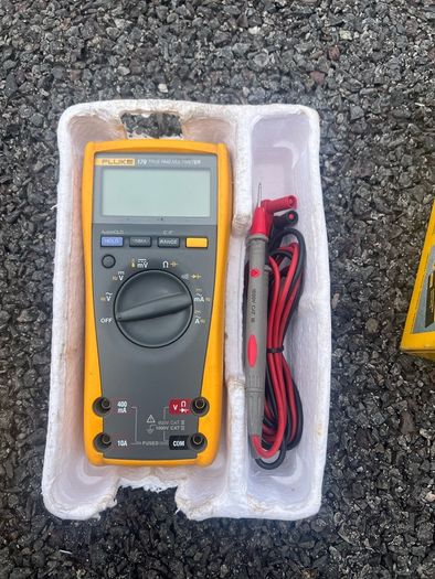 Fluke multimeter, amp clamp and temp probe