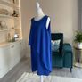Elegant Cobalt Blue sleeveless Dress with Silver Embellished Neckline from Dorothy Perkins Image 9