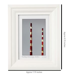 Poolbeg Chimneys, A6 framed print by artist Helen Mathews
