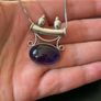 Amethyst silver necklace Image 7