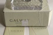 Galway crystal mantle clock
