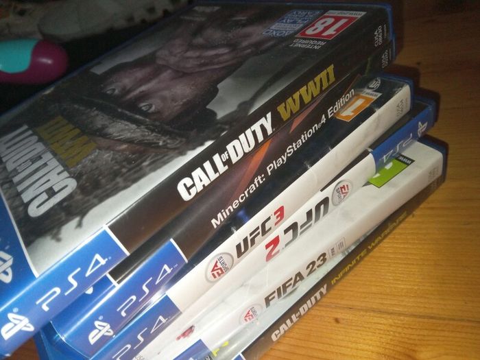 PS4 with a few games ,Controller,  hdmi cable, power plug perfect working condition