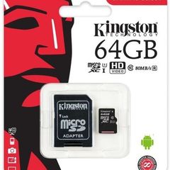 micro sd card Kingston 64GB Canvas Select Class 10 UHS-I microSDXC