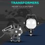 White motorcycle headlights auxiliary lamp U5 led motorbike spotlight accessories 12V moto DRL spot head lights For Yamaha Bmw Honda Ktm Kawasaki Image 5