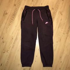 Nike Pants Trousers Joggers Track Tech Fleece Type Bottoms Burgundy Maroon Pink
