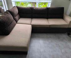 Corner Sofa with foldable bed and storage