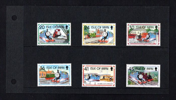1995 Isle of Man 50th Anniversary of Thomas The Tank Engine Stories by Reverend Awdry Commemorative Stamp Presentation Pack