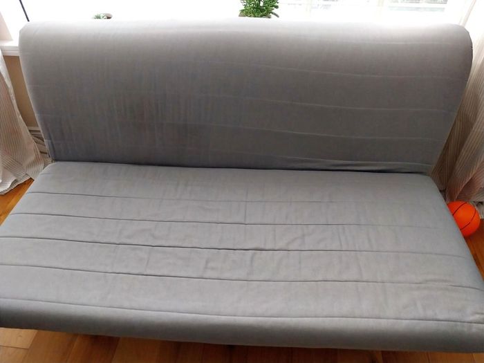 IKEA 2-Seat Sofa-Bed (Black & White Geometric)