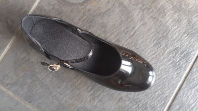 BLACK patent dance shoes