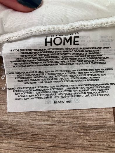 Super soft Double Duvet Primark