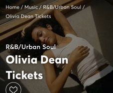 Olivia Dean ticketsx2