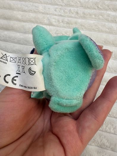 Popetz Triceratops Dinosaur Jumping Plush Toy Sot Teal Purple NO Sounds Eolo Toys Used Please see photos