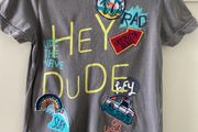 Grey hi -lo surf themed baby tshirt 9-12months