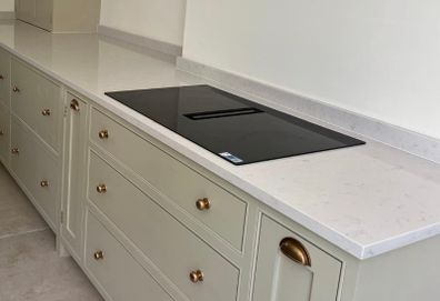 Silestone lagoon kitchen counter