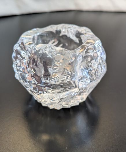 Vintage Galway Irish Crystal 24% Lead Crystal Votive Candle Holder