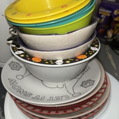 cups and plates