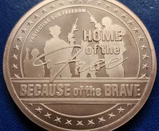 5 oz GSM Home of the Free Copper Round