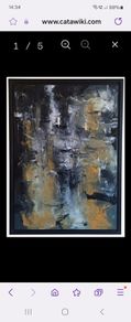 Gravitation oil on panel 75x55x4