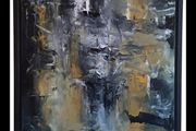Gravitation oil on panel 75x55x4