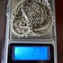 Vintage Disco Era 925 Sterling Silver Bib Necklace 27,4g  L-18" Image 8