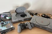Repair/parts: x2 PlayStation consoles, Dual Shock controller, game cases
