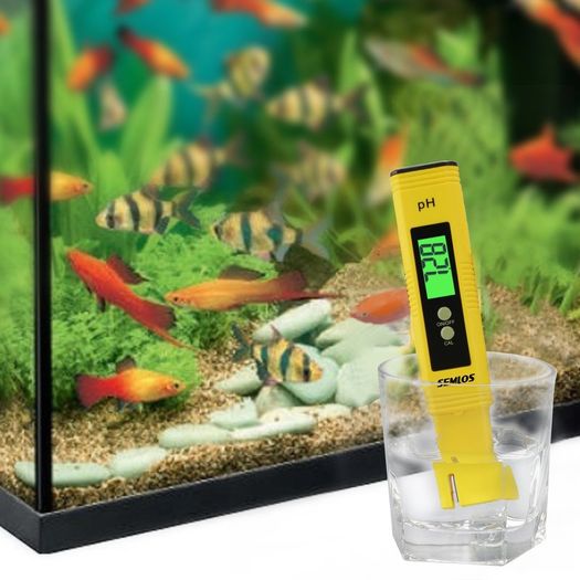 0.01 Resolution Digital PH Meter Large LCD Pen Water Quality Tester with Auto Calibration Function and 0.00-14.00 Measurement Range