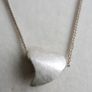 Vintage Sterling Silver Twisted Heart Necklace length 18" - 5,1g Image 4