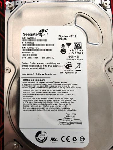 3.5" Hdd 500gb