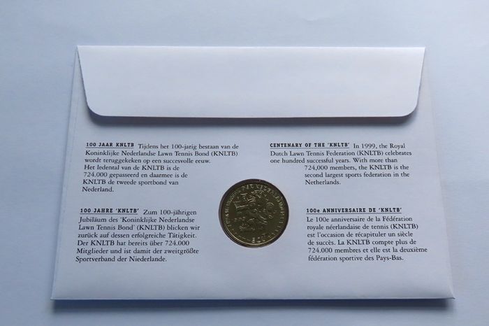 Centenary Lawn Tennis 1999 vintage Dutch ecu coin & stamp cover