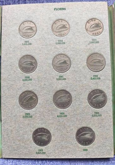 Irish Coin Library Florin, Halfcrown