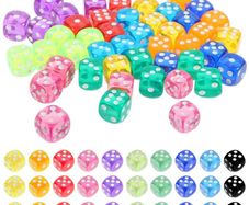 Brand New 100 Piece Dice Set 6-Sided, 14mm Game Dice,