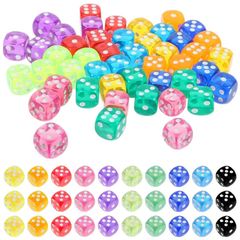 Brand New 100 Piece Dice Set 6-Sided, 14mm Game Dice,