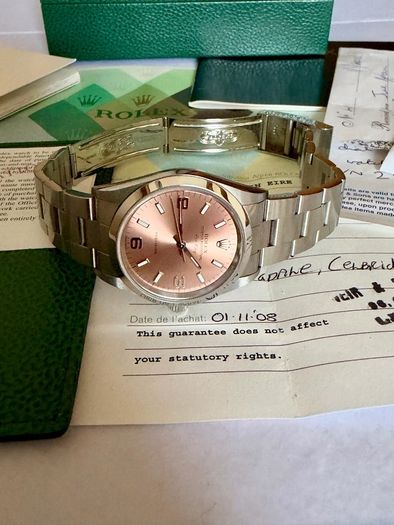 Rolex Air King pink 34mm