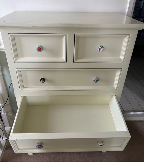 Cream chest of drawers