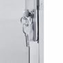 Garden Gate with Lock Silver 100 x 75 cm Stainless Steel Image 4