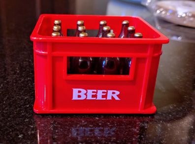 Small Beer Crate Bottle Opener, With Magnet (brand New).