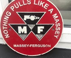Nothing pulls like a Massey cast iron sign