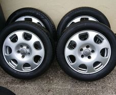 Original Audi R16 Alloy Wheels With Pirelli 215 / 55 / R16 Tyres.