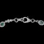Sterling silver 925 bracelet with natural Alexandrite and Zircon Image 6