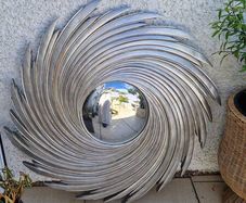 chrome mirror 41 x 41 inches