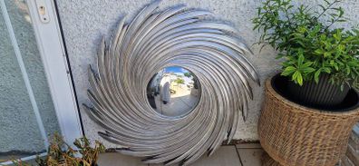 chrome mirror 41 x 41 inches