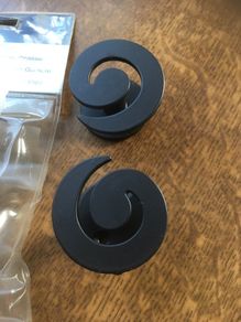 New In Packaging Pair of Wall Tie Back Hooks, Black Cast Iron