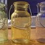 Flower Patterned Vases with Metal Handles Image 2